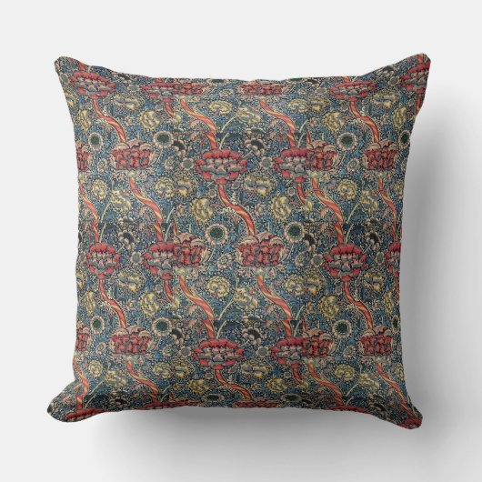 リバーシブルヴィンテージウィリアムモリスワンダ クッション (正面)