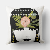 リバーシブルヴィンテージローリング20のフラッパーガール クッション (裏面)