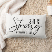 リバーシブル彼女は強い諺である31:25 ランバークッション (ブランケット)