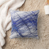 リバーシブル抽象芸術質青白ピロー クッション (ブランケット)