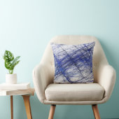 リバーシブル抽象芸術質青白ピロー クッション (椅子)