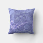 リバーシブル抽象芸術質青白ピロー クッション (裏面)