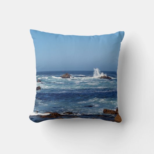 リバーシブル海波飛散枕 クッション (正面)