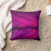 リバーシブル熱ピンク羽のようなフラクタル枕 クッション (ブランケット)