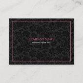 リバーシブル白黒フローラダマスク 名刺 (正面)