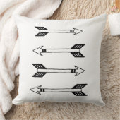 リバーシブル白黒矢10代の形枕 クッション (ブランケット)