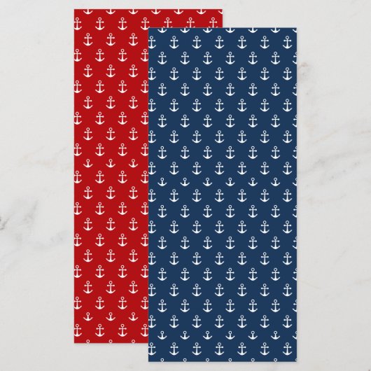 リバーシブル航海のデザインブックマーク (正面/裏面)