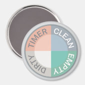 リバーシブル食洗機クリーンタイマー汚れ空シック マグネット (正面/裏面)