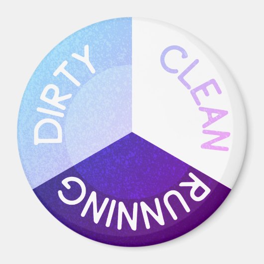 リバーシブル食洗機クリーン汚れ磁石 マグネット (正面)