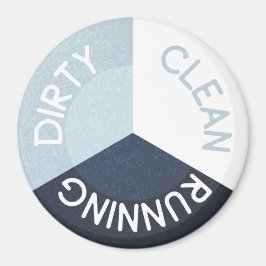 リバーシブル食洗機ネイビーブルークリーン汚れ マグネット