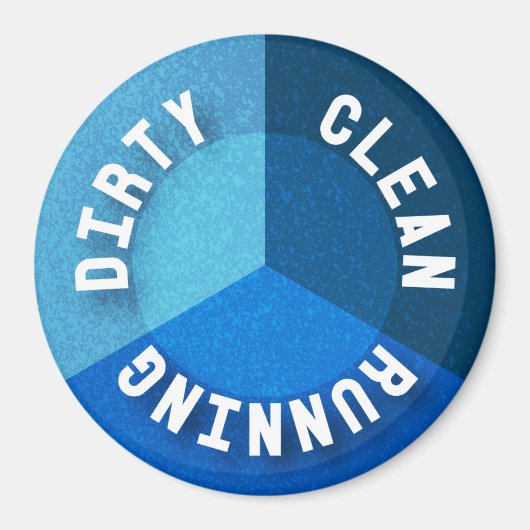 リバーシブル食洗機マグネットクリーンランニングダーティ マグネット (正面)
