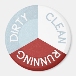 リバーシブル食洗機マグネットクリーンランニングダーティ マグネット