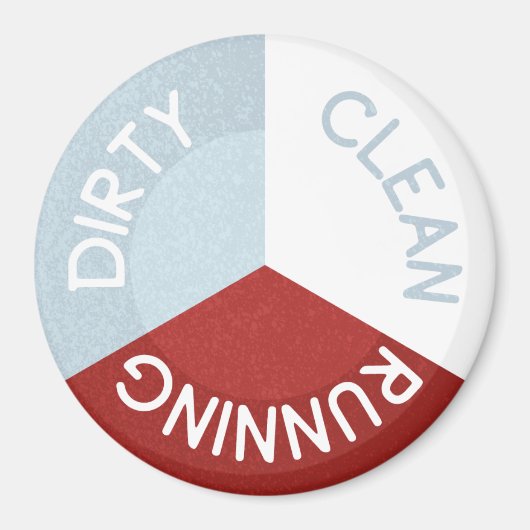 リバーシブル食洗機マグネットクリーンランニングダーティ マグネット (正面)