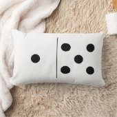 リバーシブル1|5ドミノの枕 ランバークッション (ブランケット)