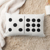 リバーシブル5|9ドミノの枕 ランバークッション (ブランケット)