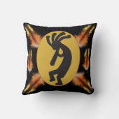 リバーシブル・フェザーとココペリ クッション (裏面)