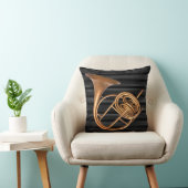 リバーシブル ヴィンテージ ホーン ミュージカル インスツルメント ミュージック クッション (椅子)