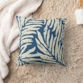 リバーシブルKahanuの庭のハワイのシュロの葉 クッション (ブランケット)