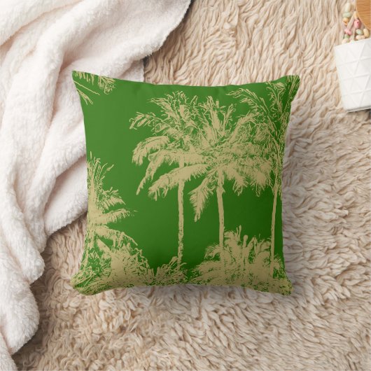 リバーシブルMakenaのビーチのハワイの不完全なやし クッション (ブランケット)