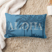 リバーシブルMakenaのビーチのハワイの不完全なやし ランバークッション (ブランケット)