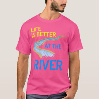 リバーシャツフロートキャンピングTで生活が良い Tシャツ