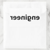 リバースエンジニアリング 長方形シール (バッグ)