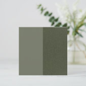 リバースドスプリットモスグリーン フラット サンクスカード サンキューカード (スタンド正面)