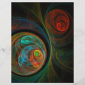 リバースブルー抽象芸術アートフライヤー チラシ (正面)