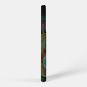 リバースブルー抽象芸術 SAMSUNG GALAXYケース (右側面)