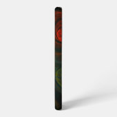 リバースブルー抽象芸術 SAMSUNG GALAXYケース (左側面)