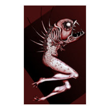 リバースマーメイドスケッチアートプリント