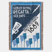 リバーテムズレガッタ – ローイングピクニック スローブランケット (正面縦)