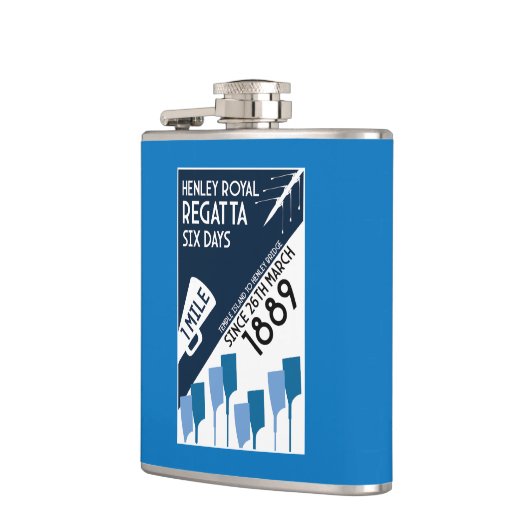 リバーテムズレガッタ – ヴィンテージレトロスタイルボート フラスク (左)