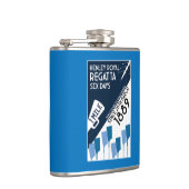 リバーテムズレガッタ – ヴィンテージレトロスタイルボート フラスク (右)