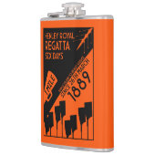 リバーテムズレガッタ – ヴィンテージレトロスタイルボート フラスク (左)