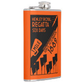 リバーテムズレガッタ – ヴィンテージレトロスタイルボート フラスク (右)