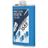 リバーテムズレガッタ – ヴィンテージレトロスタイルボート フラスク (左)