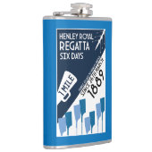 リバーテムズレガッタ – ヴィンテージレトロスタイルボート フラスク (右)