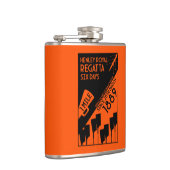 リバーテムズレガッタ – ヴィンテージレトロスタイルボート フラスク (右)