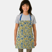 リバーデールフットボールと応援パターン エプロン (インサイチュ)