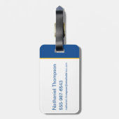 リバーデールブルドッグスレターマン ラゲッジタグ (裏面縦)