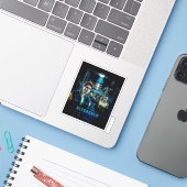 リバーデール水没の廊下のポスター シール (ノートパソコンとiPhone)