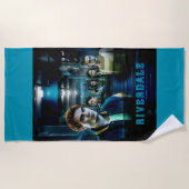 リバーデール浸水廊下ポスター ビーチタオル (正面)