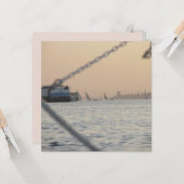 リバーナイルサンセットフラットグリーティングカード カード (正面/裏面インサイチュ)