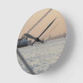 リバーナイルサンセットラウンドクロック ラウンド壁時計 (傾斜)
