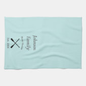 リバーハカスタムウス家名年制定 キッチンタオル (横)