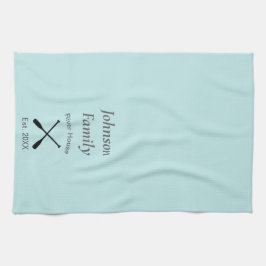 リバーハカスタムウス家名年制定 キッチンタオル