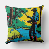 リバーバンクの漁師 クッション (裏面)