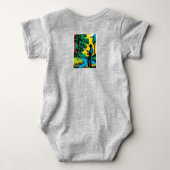 リバーバンクの漁師 ベビーボディスーツ (裏面)