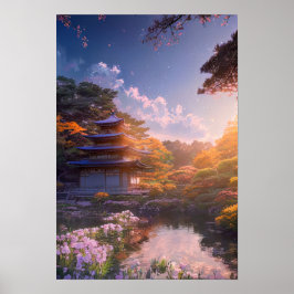 リバーバンクの静かな寺院 ポスター